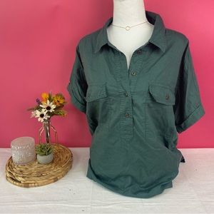 Universal Thread Teal Button-Down Shirt